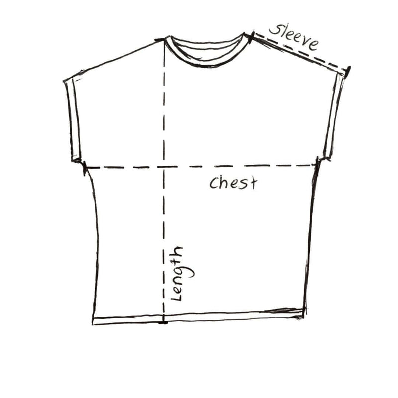 skizze von einem shirt