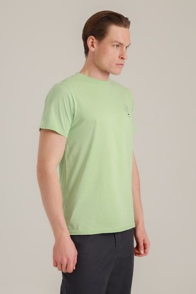 T-Shirt Men Kaktus Smoke Green