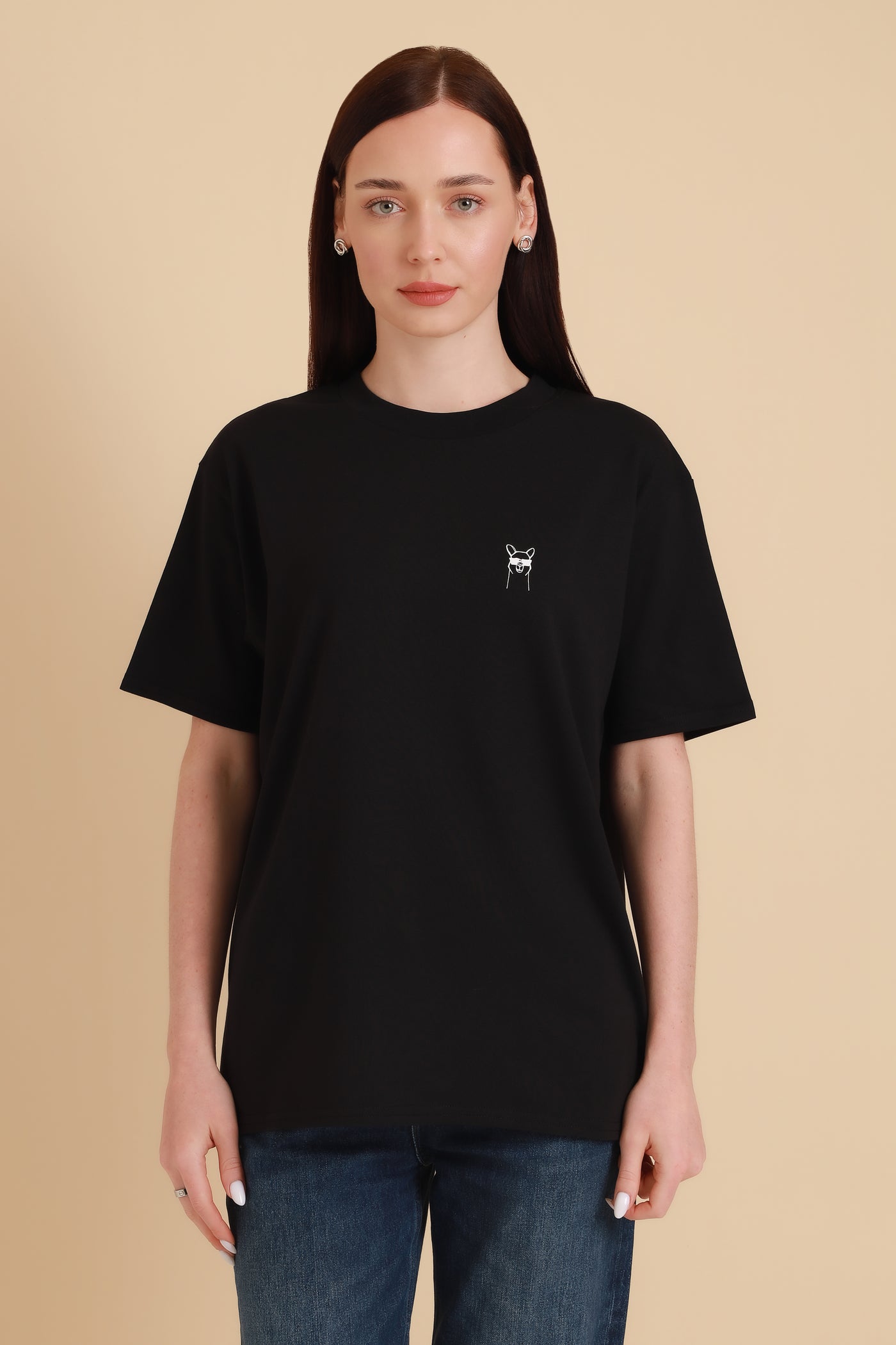 Unisex Oversized T-Shirt Cool Paka Black