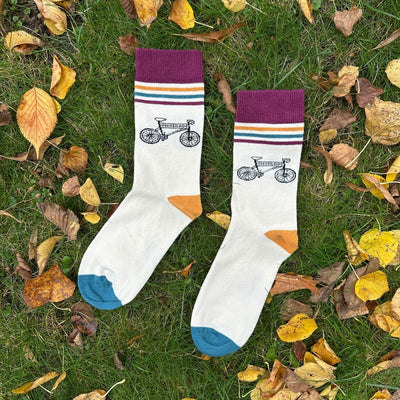 Bike Sor – Nachhaltige Bio-Socken mit Bike-Motiv - Ungerade Wien