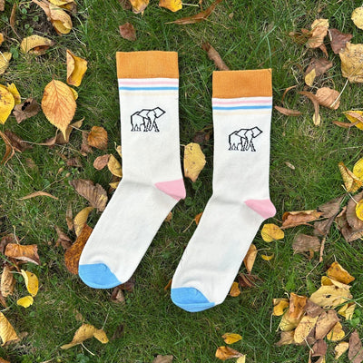 Elephant Walk – Bio-Baumwollsocken mit Charakter & Ecken - Ungerade Wien