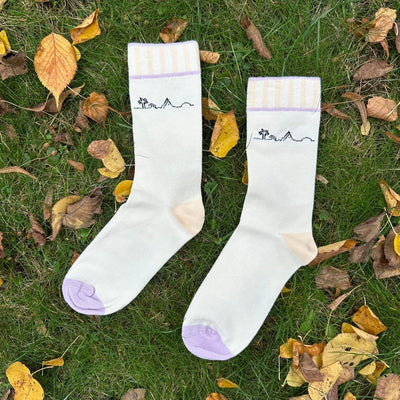 Island Wave – Bio-Baumwollsocken mit Wellen & Insel-Feeling - Ungerade Wien