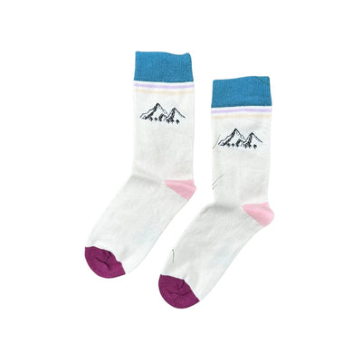 Mountain Peaks – Bio-Baumwollsocken für Gipfelstürmer & Freiheitsliebende - Ungerade Wien