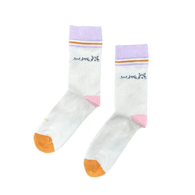 Pocket Cats – Bio-Baumwollsocken mit frechen Katzen in der Tasche - Ungerade Wien