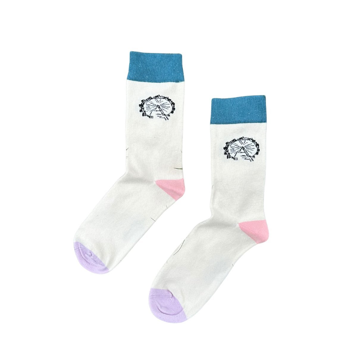 Riesenrad – Bio-Baumwollsocken mit Wiener Charme - Ungerade Wien