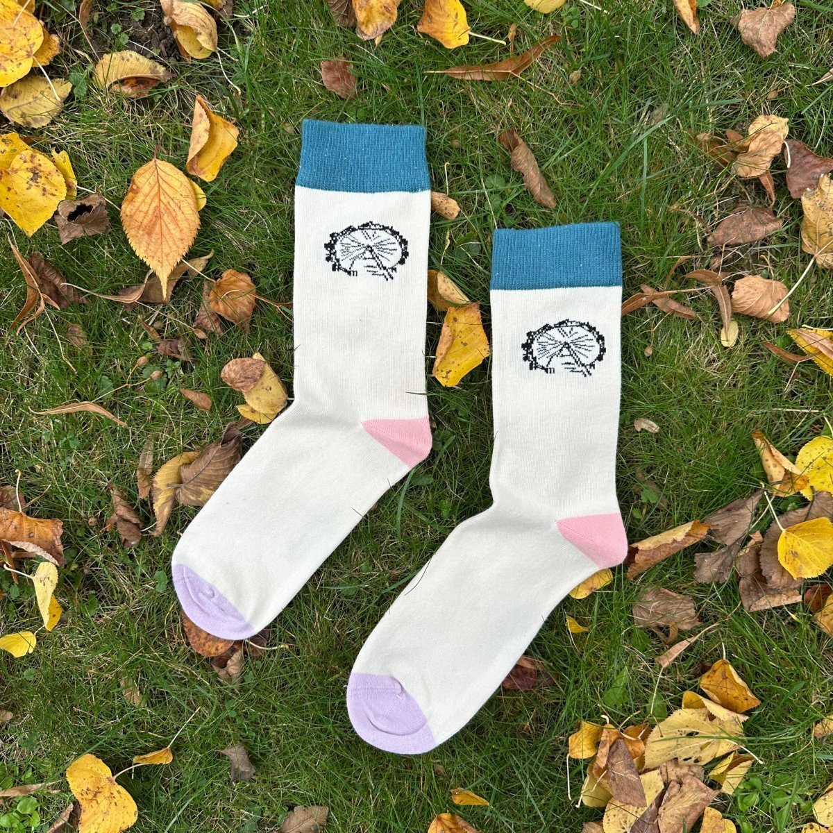 Riesenrad – Bio-Baumwollsocken mit Wiener Charme - Ungerade Wien