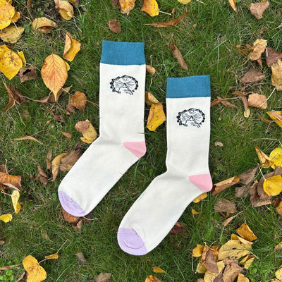 Riesenrad – Bio-Baumwollsocken mit Wiener Charme - Ungerade Wien