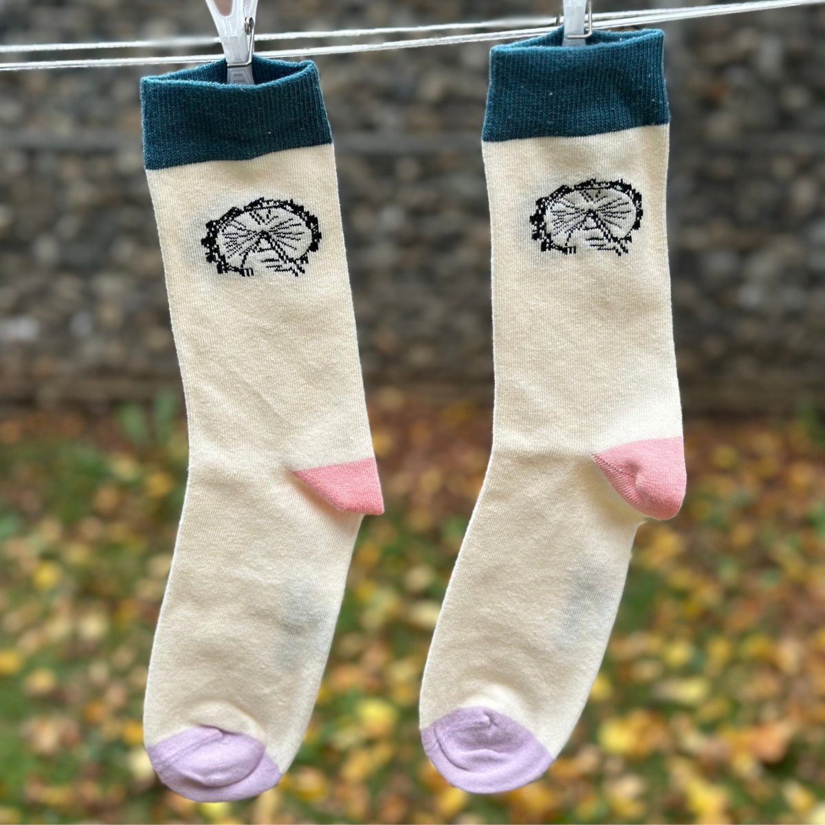 Riesenrad – Bio-Baumwollsocken mit Wiener Charme - Ungerade Wien